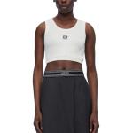 Топ женский Loewe короткий, белый - фото 2