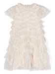 Ярусное платье с оборками NEEDLE & THREAD KIDS, бежевый - фото 2