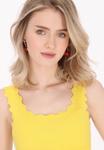Вязаный топ MYMO, желтый - фото 3