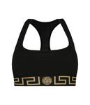 Бюстгальтер Versace спортивный, черный - фото