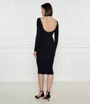 Платье женское Marciano Guess облегающего кроя с разрезами на плечах, черный - фото 3