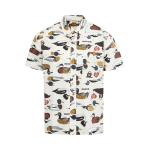 Рубашка Human Made Duck Short-Sleeve Shirt, White - фото