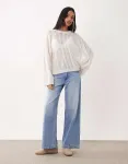Белый джемпер косой вязки ARKET - фото 2