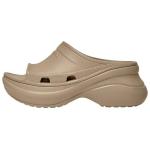 Сандалии Crocs X Pool Slide «Бежевые» Balenciaga - фото