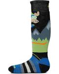 Носки Smartwool Kids Wintersport Full Mountain Moose Pattern OTC Socks, черный - фото