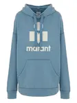 Худи с логотипом Marant, синий - фото