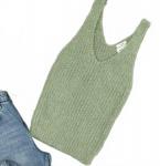 Уютный топ цвета шалфея Blu Pepper, Sage - фото