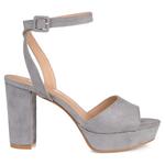 Широкие сандалии на платформе Nairri Journee, серый - фото 3