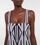 Платье макси Daria из шерсти макраме Gabriela Hearst, Htr Grey Multi - фото 4