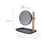 Косметическое зеркало, синий - фото 3