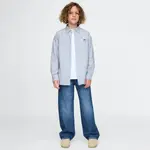 Детская повседневные рубашка GAP, белый - фото 5