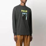 Толстовка мужская цементно-черная Palm Angels, черный - фото 3