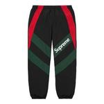 Брюки paneled track pants 'black green red' Supreme, черный - фото