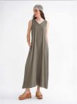 MixRay Летнее платье цвета хаки - фото 4