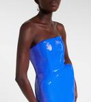 Платье с пайетками David Koma, Blue - фото 4