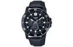 Аналоговые часы MTP VD300BL 1E CASIO, черный Dial - фото