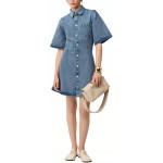 Ami короткое платье-рубашка AMIPARIS, синий - фото 5