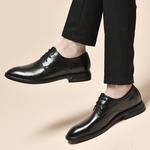 Повседневные мужские туфли черные экстравагантные - фото 3