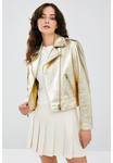 Кожаная куртка Derimod, золотого цвета - фото 5