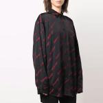 Рубашка женская Balenciaga, черный / красный - фото 3