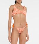 Двусторонние плавки бикини St Tropez Heidi Klein, Orange Leaf Print - фото 2