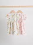 Next Платье в розовом и белом цветах - фото 2