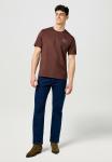 Футболка Wrangler SHORT SLEEVE, Mahogany/Dark Brown - фото 2