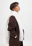 Шарф NA-KD Scarf, Offwhite/White - фото