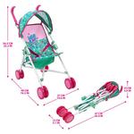 Коляска для кукол 509 Crew Baby Alive Umbrella, мультиколор - фото 4