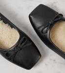 Кожаные балетки Monili с бантом Brunello Cucinelli, черный - фото 6