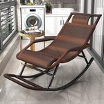 Кресло-качалка Kuchen с мягким матрасом и плетеными элементами "Колесо" - фото 9