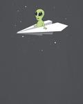 Рубашка Watapparel Alien on a paper plane, антрацит - фото 4