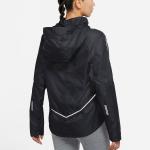Куртка (WMNS) Nike Shield Running Breathable Windproof Sports Black Jacket CU3386-010 - фото 4