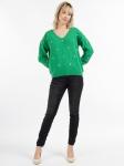 Вязаная кофта Mymo, зеленый - фото