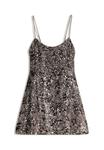 Платье Bershka SEQUINNED STRAPPY, Mottled Dark Grey - фото 4