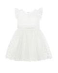 Holly Hastie Juliette цветочное вышитое платье для девочек, белый - фото