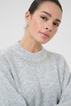 Свитер Kaffe Roxy, светло-серый - фото 5