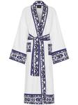 Dolce & Gabbana халат с принтом Majolica, белый - фото