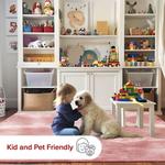 Ковер Loni Solid Shag, пригодный для машинной стирки Nuloom, серый, 122x183 см - фото 7