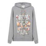 Толстовка men's ss21 pullover hooded printing light grey Burberry, серый - фото