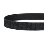 DIOR Кожаный ремень мужской черный, Black - фото 3