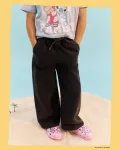 Джинсовые брюки wide leg на резинке для девочки Kids El Corte Inglés, черный - фото 2