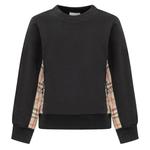 Барберри Кидс Винтаж-Чек Панель Свитшот Burberry, черный - фото