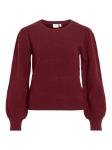 VILA Свитер 'VIMABLE' в винно-красном цвете - фото