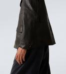 Кожаная полевая куртка Giorgio Armani, Black Beauty - фото 6