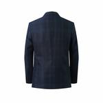 Мальчиковый спортивный пиджак slim fit в клетку Elie Balleh, Navy - фото 2