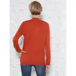 Свитер с воротником стойкой Classic Basics "Пуловер", черный - фото 3