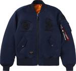 Куртка BAPE x Alpha Industries MA-1 'Black', черный - фото