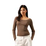 Трикотажная футболка женская Calvin Klein, цвет слоновая кость - фото 10