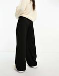 Черные широкие брюки ASOS Petite - фото 4